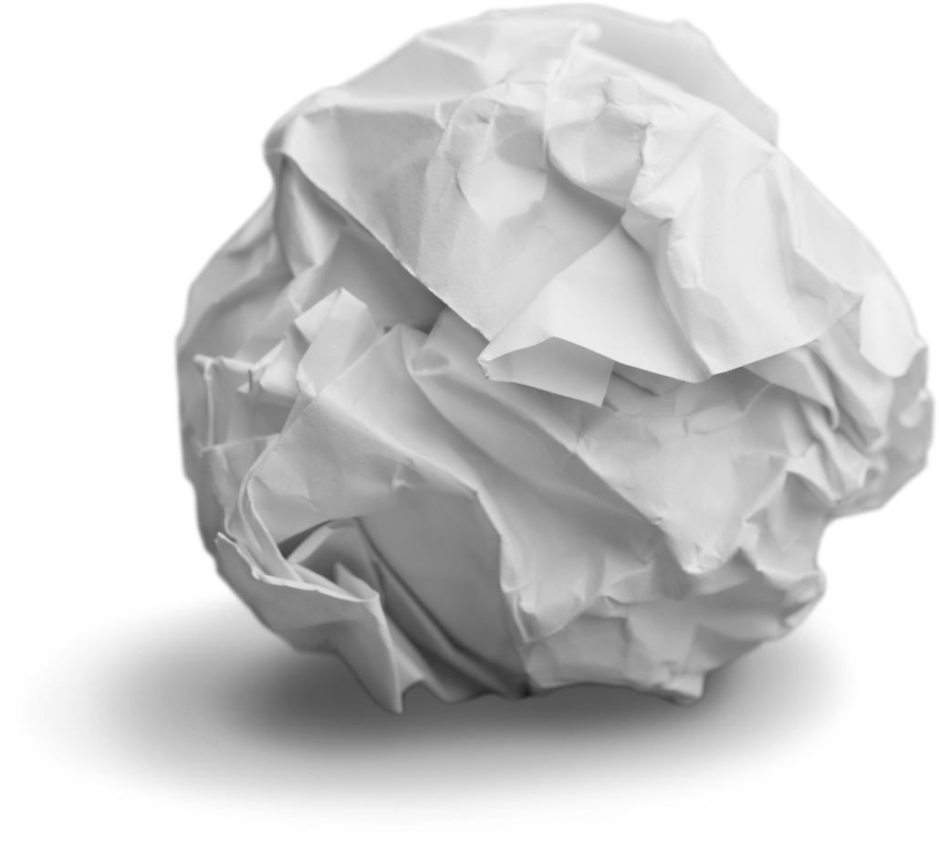 Crumpled Paper Ball